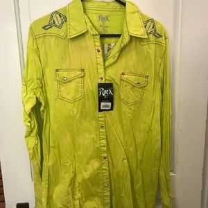 Rock 47 by Wrangler Button Shirt NWT